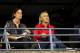 NEW YORK, NY - SEPTEMBER 01: (L-R) Former tennis players Lindsay Davenport and Martina Navratilova watch a match on Day Seven of the 2013 US Open at USTA Billie Jean King National Tennis Center on September 1, 2013 in the Flushing neighborhood of the Que