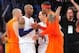 December 25, 2012; Los Angeles, CA, USA; Los Angeles Lakers shooting guard Kobe Bryant (24) greets New York Knicks small forward Carmelo Anthony (7) following the 100-94 victory at Staples Center. Mandatory Credit: Gary A. Vasquez-USA TODAY Sports