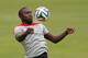 SAO PAULO, BRAZIL - JUNE 11: Jozy Altidore of the United States runs drills during their training session at Sao Paulo FC on June 11, 2014 in Sao Paulo, Brazil. (Photo by Kevin C. Cox/Getty Images)