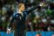 PORTO ALEGRE, BRAZIL - JUNE 30: Manuel Neuer of Germany gestures during the 2014 FIFA World Cup Brazil Round of 16 match between Germany and Algeria at Estadio Beira-Rio on June 30, 2014 in Porto Alegre, Brazil. (Photo by Matthias Hangst/Getty Images)