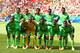 BRASILIA, BRAZIL - JUNE 30: Nigeria pose for a team photo prior to the 2014 FIFA World Cup Brazil Round of 16 match between France and Nigeria at Estadio Nacional on June 30, 2014 in Brasilia, Brazil. (Photo by Quinn Rooney/Getty Images)
