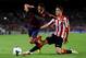 BARCELONA, SPAIN - APRIL 20: Alexis Sanchez of FC Barcelona duels for the ball with Ander Herrera of Athletic Club during the La Liga match between FC Barcelona and Athletic Club at Camp Nou on April 20, 2014 in Barcelona, Spain. (Photo by David Ramos/G
