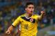 RIO DE JANEIRO, BRAZIL - JUNE 28: James Rodriguez of Colombia celebrates scoring his team's second goal and his second of the game during the 2014 FIFA World Cup Brazil round of 16 match between Colombia and Uruguay at Maracana on June 28, 2014 in Rio de