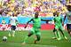 BRASILIA, BRAZIL - JUNE 30: Emmanuel Emenike of Nigeria scores but the goal is disallowed during the 2014 FIFA World Cup Brazil Round of 16 match between France and Nigeria at Estadio Nacional on June 30, 2014 in Brasilia, Brazil. (Photo by Paul Gilham/