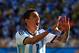 SAO PAULO, BRAZIL - JULY 01: Angel di Maria of Argentina celebrates scoring his team's first goal in extra time during the 2014 FIFA World Cup Brazil Round of 16 match between Argentina and Switzerland at Arena de Sao Paulo on July 1, 2014 in Sao Paulo,