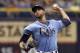 ST. PETERSBURG, FL - JUNE 25: David Price #14 of the Tampa Bay Rays pitches during the first inning of a game against the Pittsburgh Pirates on June 25, 2014 at Tropicana Field in St. Petersburg, Florida. (Photo by Brian Blanco/Getty Images)