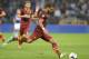 GENOA, ITALY - SEPTEMBER 25: Mehdi Amine Benatia of AS Roma in action during the Serie A match between UC Sampdoria and AS Roma at Stadio Luigi Ferraris on September 25, 2013 in Genoa, Italy. (Photo by Claudio Villa/Getty Images)