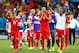 Switzerland's stars applaud the crowd following their 3-0 victory over Honduras.