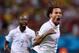 MANAUS, BRAZIL - JUNE 22: Jermaine Jones of the United States celebrates after scoring his team's first goal during the 2014 FIFA World Cup Brazil Group G match between the United States and Portugal at Arena Amazonia on June 22, 2014 in Manaus, Brazil.