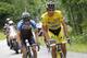 COURCHEVEL, FRANCE - JUNE 15: Alberto Contador of Spain and Team Tinkoff-Saxo, wearing the yellow leaders jersey, in action during the eighth stage of the Criterium du Dauphine on June 15, 2014 between Megeve and Courchevel, France. (Photo by Kristof Van