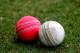 ABU DHABI, UNITED ARAB EMIRATES - MARCH 25: A view of the new day/night pink ball and the traditional white ball during day three of the Champion County match between Marylebone Cricket Club and Durham at Sheikh Zayed stadium on March 25, 2014 in Abu Dha