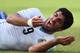 NATAL, BRAZIL - JUNE 24: Luis Suarez of Uruguay reacts during the 2014 FIFA World Cup Brazil Group D match between Italy and Uruguay at Estadio das Dunas on June 24, 2014 in Natal, Brazil. (Photo by Matthias Hangst/Getty Images)