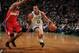BOSTON, MA - APRIL 16: Avery Bradley #0 of the Boston Celtics drives to the basket against the Washington Wizards on April 16, 2014 at the TD Garden in Boston, Massachusetts. NOTE TO USER: User expressly acknowledges and agrees that, by downloading and o