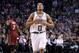 BOSTON, MA - MARCH 19: Avery Bradley #0 of the Boston Celtics celebrates after a play against the Miami Heat on March 19, 2014 at the TD Garden in Boston, Massachusetts. NOTE TO USER: User expressly acknowledges and agrees that, by downloading and or usi