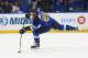ST. LOUIS, MO - APRIL 19: Steve Ott #29 of the St. Louis Blues takes a shot on goal against the Chicago Blackhawks in Game Two of the First Round of the 2014 Stanley Cup Playoffs at the Scottrade Center on April 19, 2014 in St. Louis, Missouri. (Photo by