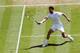 LONDON, ENGLAND - JULY 02: Grigor Dimitrov of Bulgaria during his Gentlemen's Singles quarter-final match against Andy Murray of Great Britain on day nine of the Wimbledon Lawn Tennis Championships at the All England Lawn Tennis and Croquet Club at Wimb