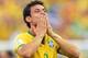 BELO HORIZONTE, BRAZIL - JUNE 28: Fred of Brazil acknowledges the fans after defeating Chile in a penalty shootout during the 2014 FIFA World Cup Brazil round of 16 match between Brazil and Chile at Estadio Mineirao on June 28, 2014 in Belo Horizonte, B