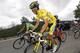 COURCHEVEL, FRANCE - JUNE 15: Christopher Froome of Great Britain and Team Sky, wearing the green jersey, and Alberto Contador of Spain and Team Tinkoff-Saxo, wearing the yellow leaders jersey, in action during the eighth stage of the Criterium du Dauphin