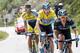 FINHAUT-EMOSSON, SWITZERLAND - JUNE 14: Richie Porte of Australia and Team Sky followed by Christopher Froome of Great Britain and Team Sky and Alberto Contador of Spain and Team Tinkoff-Saxo during the seventh stage of the Criterium du Dauphine on June 1