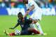 PORTO ALEGRE, BRAZIL - JUNE 15: Paul Pogba of France battles for the ball with Wilson Palacios of Honduras during the 2014 FIFA World Cup Brazil Group E match between France and Honduras at Estadio Beira-Rio on June 15, 2014 in Porto Alegre, Brazil. (Ph