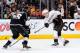 LOS ANGELES, CA - MAY 10: Corey Perry #10 of the Anaheim Ducks shoots the puck against Jeff Schultz #55 of the Los Angeles Kings in Game Four of the Second Round of the 2014 Stanley Cup Playoffs at Staples Center on May 10, 2014 in Los Angeles, Californi