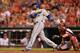 CINCINNATI, OH - JUNE 20: Edwin Encarnacion #10 of the Toronto Blue Jays hits a three-run home run, his second of the night, in the ninth inning against the Cincinnati Reds at Great American Ball Park on June 20, 2014 in Cincinnati, Ohio. Toronto defeate