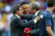 BELO HORIZONTE, BRAZIL - JUNE 24: Head coach Jorge Luis Pinto of Costa Rica (L) hugs England manager Roy Hodgson during the 2014 FIFA World Cup Brazil Group D match between Costa Rica and England at Estadio Mineirao on June 24, 2014 in Belo Horizonte, Br
