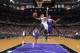 SACRAMENTO, CA - APRIL 16: Isaiah Thomas #22 of the Sacramento Kings shoots a layup against Eric Bledsoe #2 of the Phoenix Suns on April16, 2014 at Sleep Train Arena in Sacramento, California. NOTE TO USER: User expressly acknowledges and agrees that, by