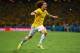 FORTALEZA, BRAZIL - JULY 04: David Luiz of Brazil celebrates scoring his team's second goal on a free kick during the 2014 FIFA World Cup Brazil Quarter Final match between Brazil and Colombia at Castelao on July 4, 2014 in Fortaleza, Brazil. (Photo by