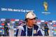 BRASILIA, BRAZIL - JULY 04: Coach Alejandro Sabella of Argentina speaks with the media during a press conference at Estadio Nacional on July 4, 2014 in Brasilia, Brazil. (Photo by Ronald Martinez/Getty Images)