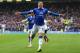 LIVERPOOL, ENGLAND - MAY 03: Ross Barkley of Everton celebrates scoring the opening goal during the Barclays Premier League match between Everton and Manchester City at Goodison Park on May 3, 2014 in Liverpool, England. (Photo by Clive Brunskill/Getty