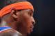 LOS ANGELES, CA - NOVEMBER 27: Carmelo Anthony #7 of the New York Knicks looks on against the Los Angeles Clippers at Staples Center on November 27, 2013 in Los Angeles, California. NOTE TO USER: User expressly acknowledges and agrees that, by downloading