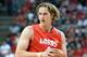 LAS VEGAS, NV - FEBRUARY 19: Cameron Bairstow #41 of the New Mexico Lobos of the New Mexico Lobos looks to pass against the UNLV Rebels during their game at the Thomas & Mack Center on February 19, 2014 in Las Vegas, Nevada. New Mexico won 68-56. (Photo