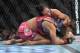 April 13, 2013; Las Vegas, NV, USA; Cat Zingano holds down Miesha Tate during the TUF 17 Finale at the Mandalay Bay Events Center. Mandatory Credit: Gary A. Vasquez-USA TODAY Sports