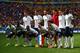 BRASILIA, BRAZIL - JUNE 30: France pose for a team photo prior to the 2014 FIFA World Cup Brazil Round of 16 match between France and Nigeria at Estadio Nacional on June 30, 2014 in Brasilia, Brazil. (Photo by Paul Gilham/Getty Images)