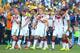 RIO DE JANEIRO, BRAZIL - JULY 04: Germany players acknowledge the fans after defeating France 1-0 in the 2014 FIFA World Cup Brazil Quarter Final match between France and Germany at Maracana on July 4, 2014 in Rio de Janeiro, Brazil. (Photo by Jamie Squ