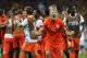 SALVADOR, BRAZIL - JULY 05: Dirk Kuyt of the Netherlands celebrates after defeating Costa Rica in a penalty shootout during the 2014 FIFA World Cup Brazil Quarter Final match between the Netherlands and Costa Rica at Arena Fonte Nova on July 5, 2014 in S
