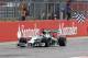 Hamilton takes the chequered flag at Silverstone.