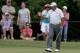 WHITE SULPHUR SPRINGS, WV - JULY 06: Angel Cabrera of Argentina reacts after a birdie putt on the third hole during the final round of the Greenbrier Classic at the Old White TPC on July 6, 2014 in White Sulphur Springs, West Virginia. (Photo by Todd War