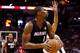 SAN ANTONIO, TX - JUNE 15: Chris Bosh #1 of the Miami Heat looks to shoot against the San Antonio Spurs during Game Five of the 2014 NBA Finals at the AT&T Center on June 15, 2014 in San Antonio, Texas. NOTE TO USER: User expressly acknowledges and agrees