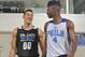 Noel and Magic first-round pick Aaron Gordon Saturday in Orlando.