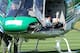 The injured Neymar left Brazil's World Cup training camp in a helicopter.