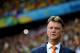 SALVADOR, BRAZIL - JULY 05: Head Coach Louis van Gaal of the Netherlands looks on prior to the 2014 FIFA World Cup Brazil Quarter Final match between the Netherlands and Costa Rica at Arena Fonte Nova on July 5, 2014 in Salvador, Brazil. (Photo by Dean