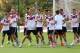SANTO ANDRE, BRAZIL - JULY 05: Team members of Germny runs during the German national team training at Campo Bahia on July 5, 2014 in Santo Andre, Brazil. (Photo by Martin Rose/Getty Images)