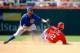 WASHINGTON, DC - JULY 06: Denard Span #2 of the Washington Nationals slides into second base for a double in the eighth inning under the tag of Starlin Castro #13 of the Chicago Cubs at Nationals Park on July 6, 2014 in Washington, DC. Washington won the