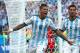 PORTO ALEGRE, BRAZIL - JUNE 25: Marcos Rojo of Argentina celebrates scoring his team's third goal during the 2014 FIFA World Cup Brazil Group F match between Nigeria and Argentina at Estadio Beira-Rio on June 25, 2014 in Porto Alegre, Brazil. (Photo by