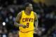 Mar 30, 2014; Cleveland, OH, USA; Cleveland Cavaliers forward Luol Deng (9) runs during a game against the Indiana Pacers at Quicken Loans Arena. Cleveland won 90-76. Mandatory Credit: David Richard-USA TODAY Sports