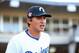Nov 2, 2013; Surprise, AZ, USA; Los Angeles Dodgers infielder Corey Seager against the East during the Fall Stars Game at Surprise Stadium. Mandatory Credit: Mark J. Rebilas-USA TODAY Sports