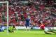 LONDON, ENGLAND - AUGUST 08: Javier Hernandez of Manchester United (R) scores their second goal during the FA Community Shield match between Chelsea and Manchester United at Wembley Stadium on August 8, 2010 in London, England. (Photo by Laurence Griffi
