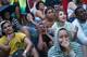 RIO DE JANEIRO, BRAZIL - JULY 08: Brazil fans watch the first half on Copacabana Beach during the 2014 FIFA World Cup semi-final match between Brazil and Germany on July 8, 2014 in Rio de Janeiro, Brazil. The winner advances to the final at the famed Mar